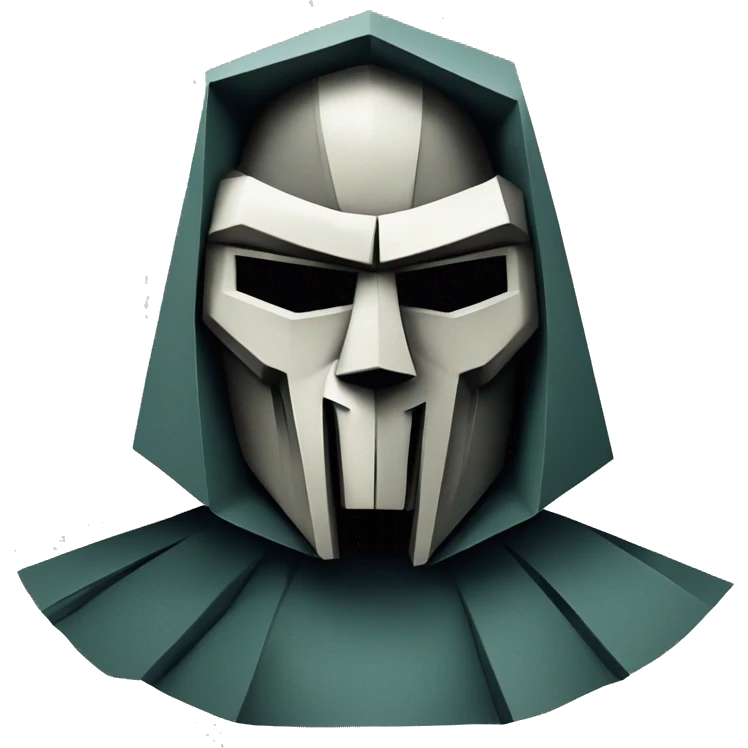 MF DOOM in cubism emoji