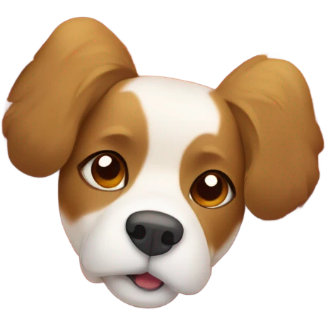 dog among the leaves emoji