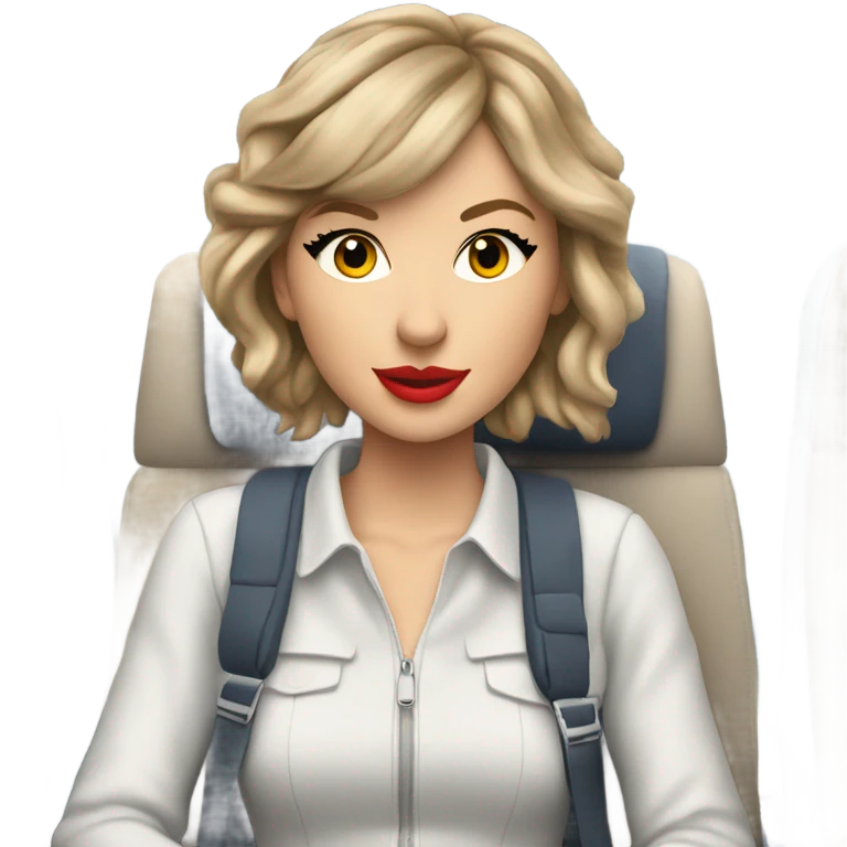 Taylor swift on a plane emoji