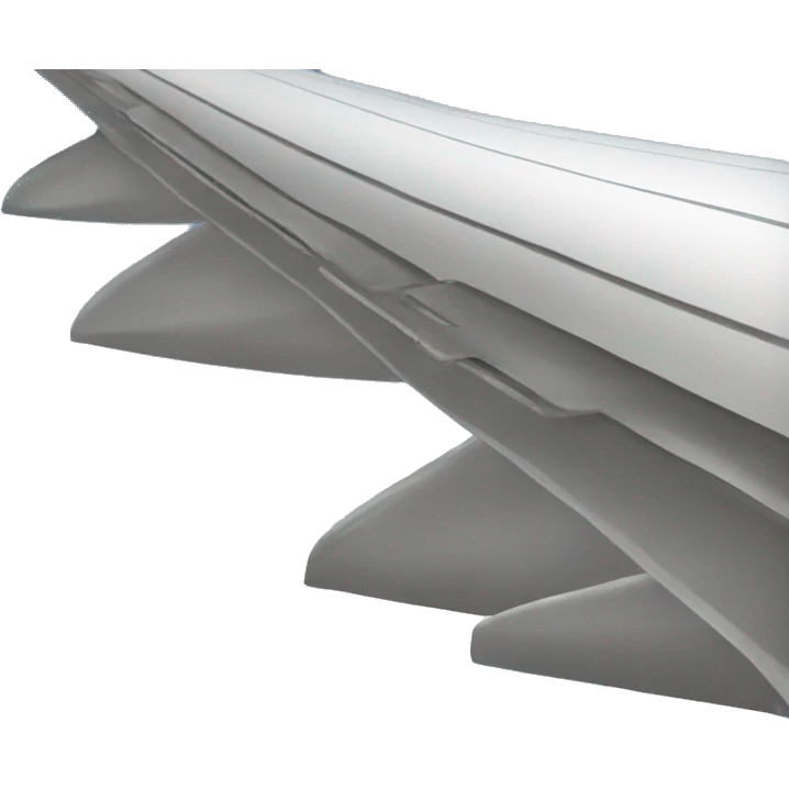 Airplane wing view out the window emoji