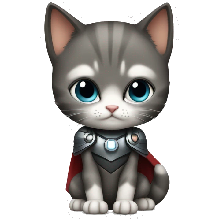 kitten superhero pose emoji