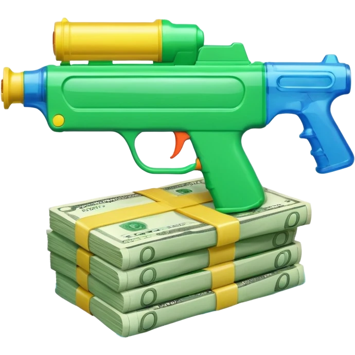 money with a water gun  emoji