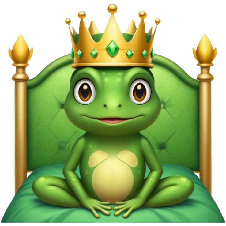Princesse frog in her bedroom emoji