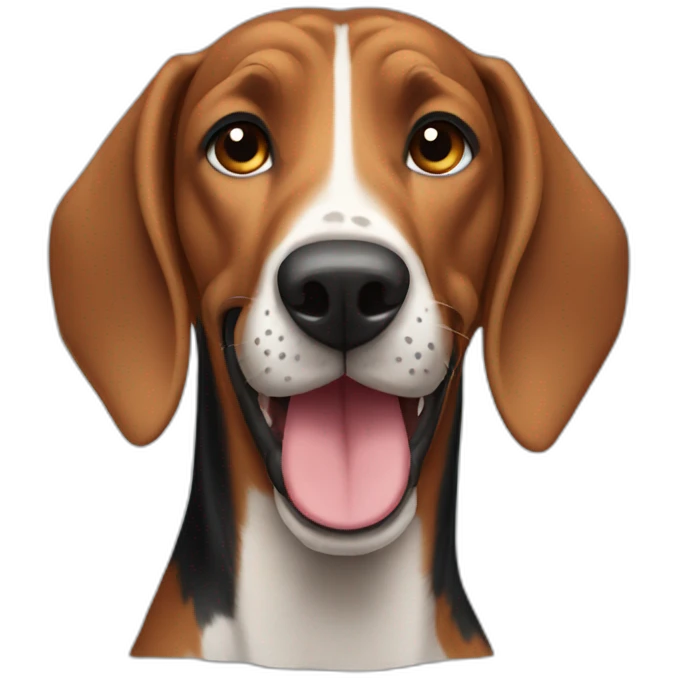 happy coonhound emoji