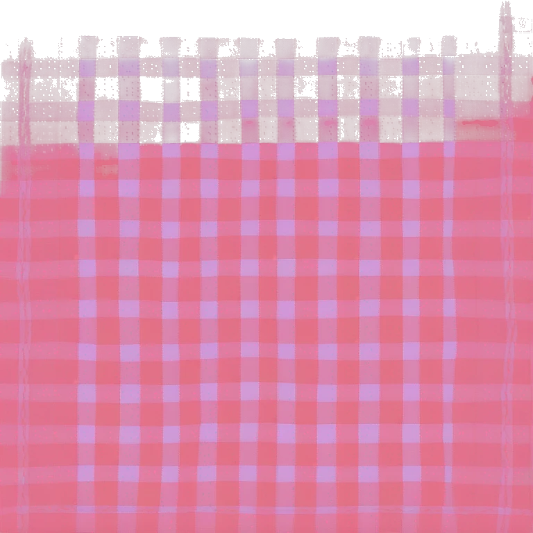 Pink plaid blanket emoji