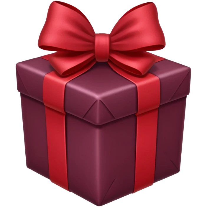 christmas gift with Mulled wine color emoji