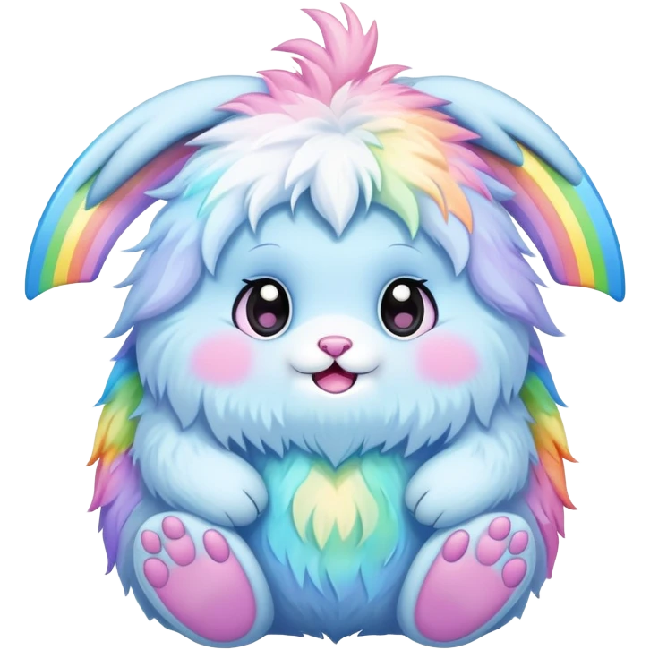 easter rainbow baby bunny yeti emoji