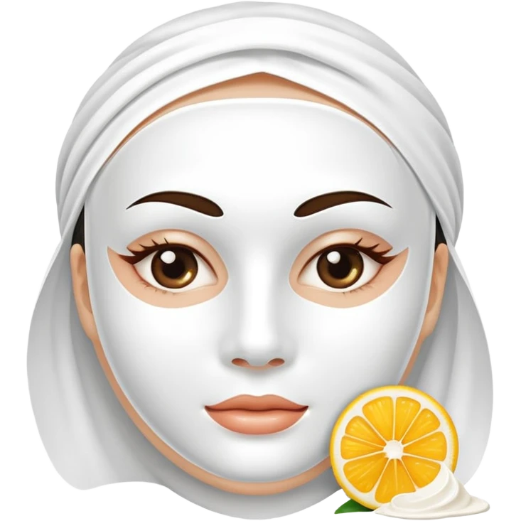 a beauty box of skincare white mask pack emoji