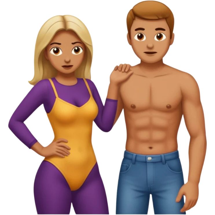 Woman Spanking man emoji