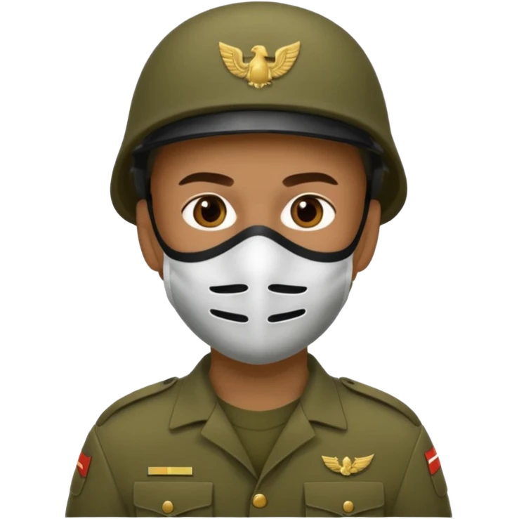 soldier with masks emoji