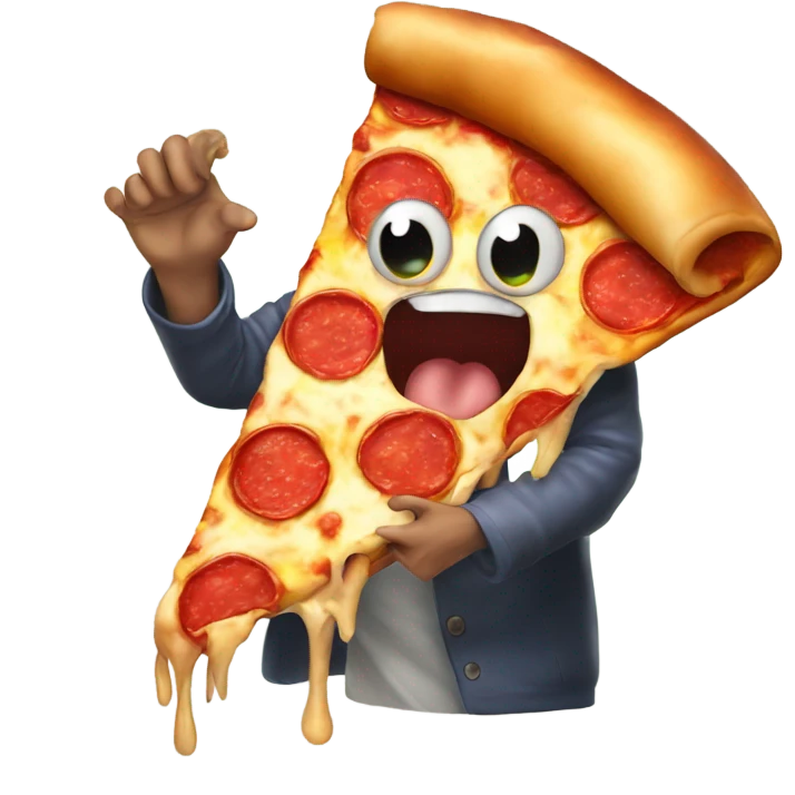 Monster pizza emoji