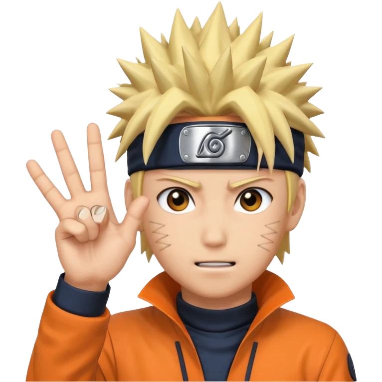 Horse hand sigh in naruto emoji