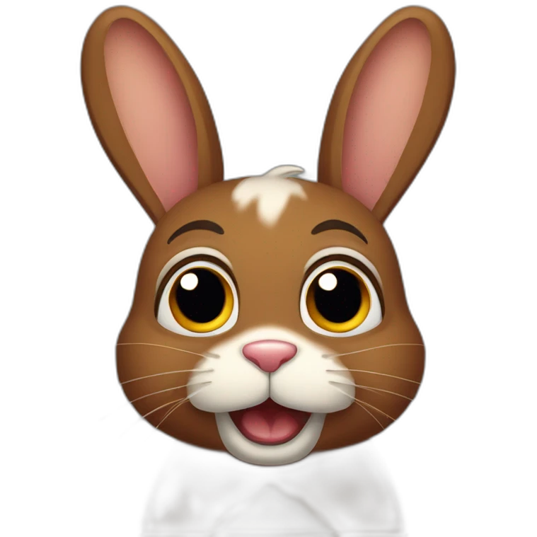 scared brown bunny emoji