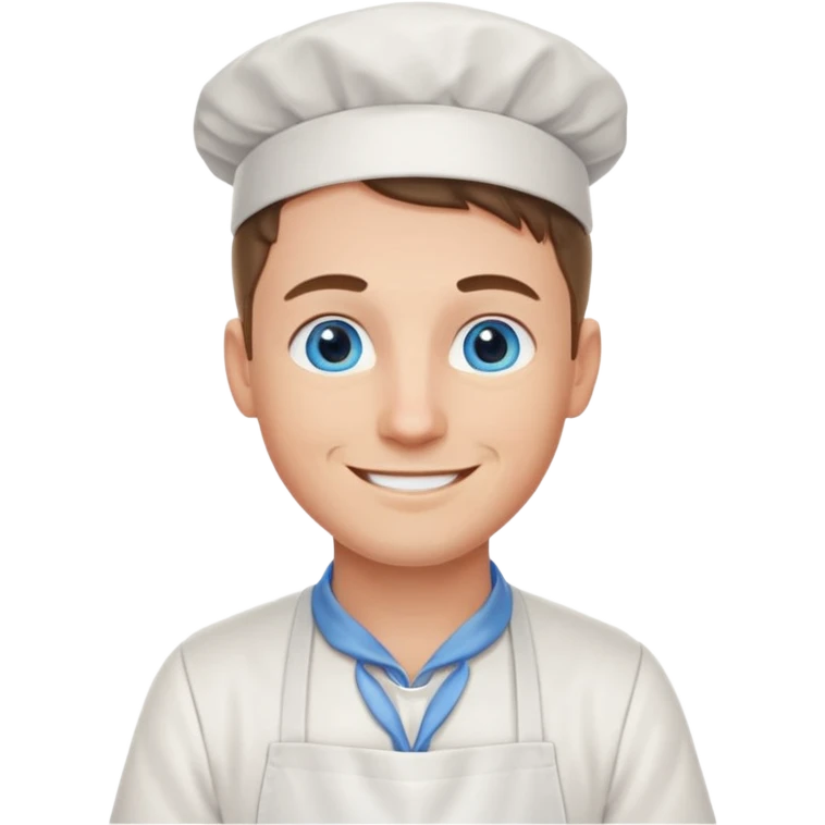 hold men blue eyes, apron  emoji
