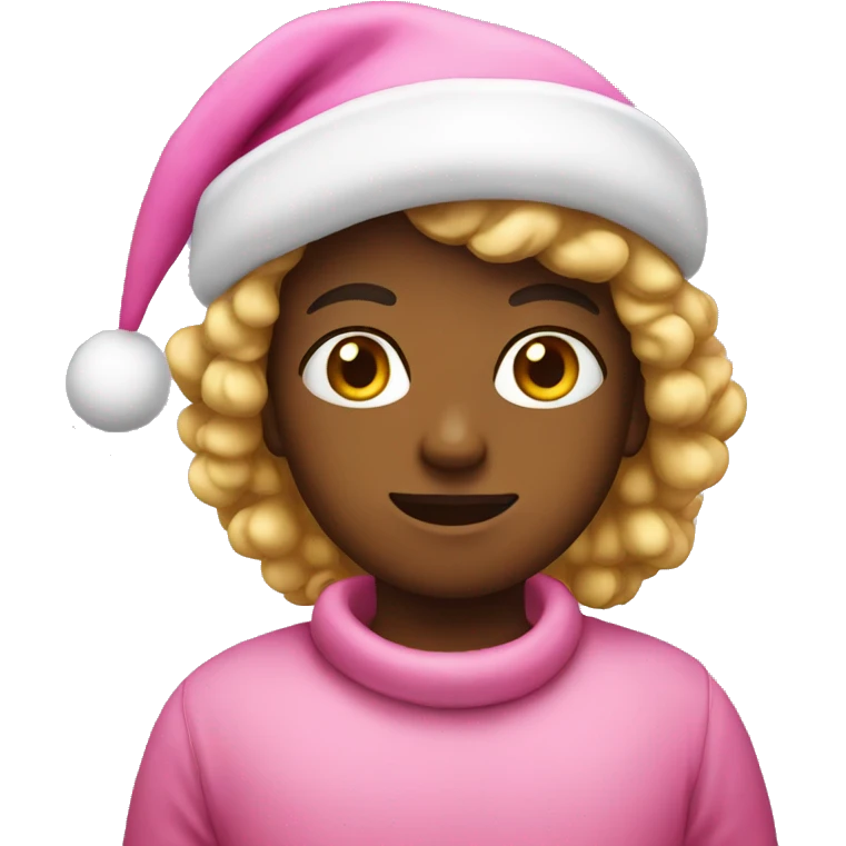 pink christmas emoji