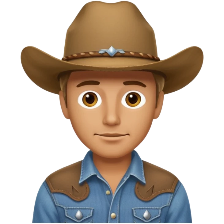 一个牛仔 emoji
