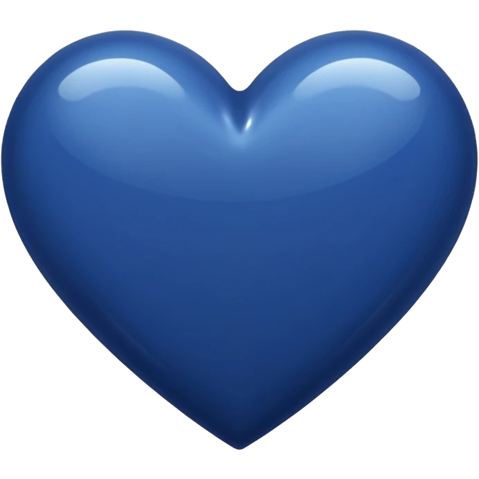 navy blue heart  emoji