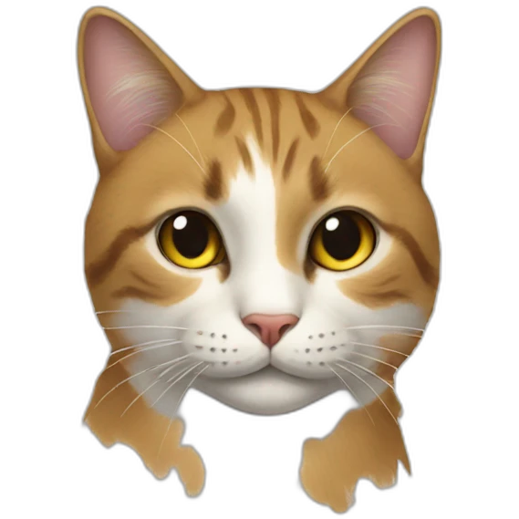 a cat while is painting  emoji