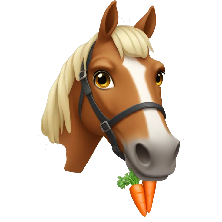 Horse with carrots  emoji