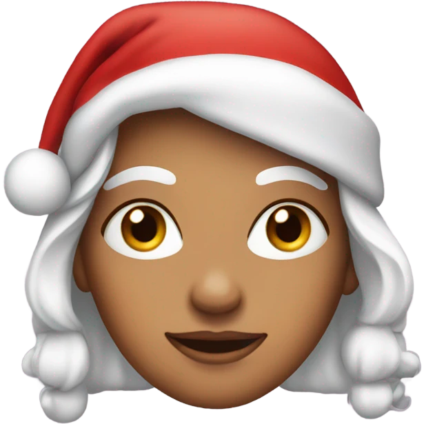 Female santa face emoji