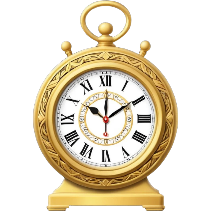 Clock strike 12 midnigh arive emoji