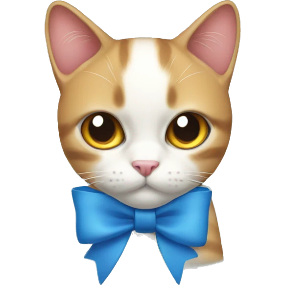 Bow cat emoji