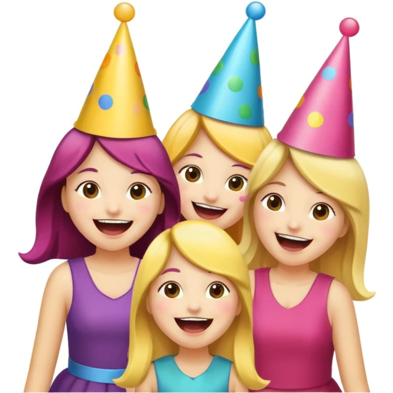girls celebrating  emoji