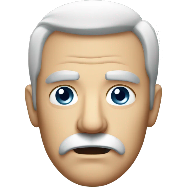 Angry Bavarian man with very short moustache emoji