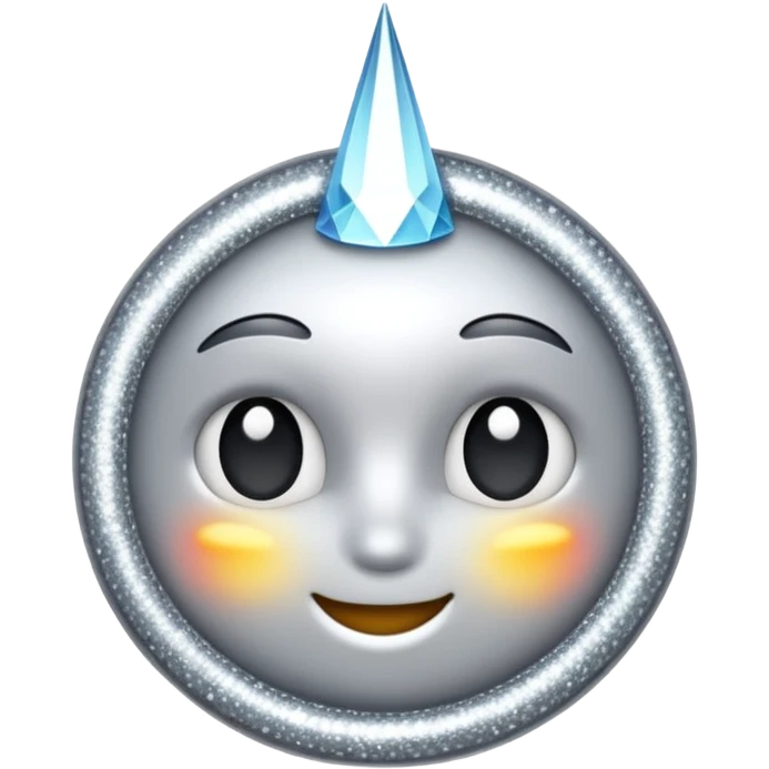 A sparkle that is silver  emoji