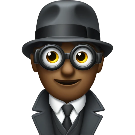sales man binoculars and sherlock holmes emoji