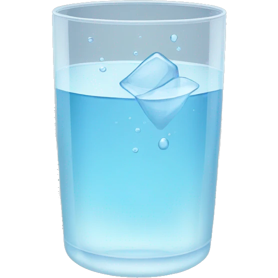Glass of water emoji