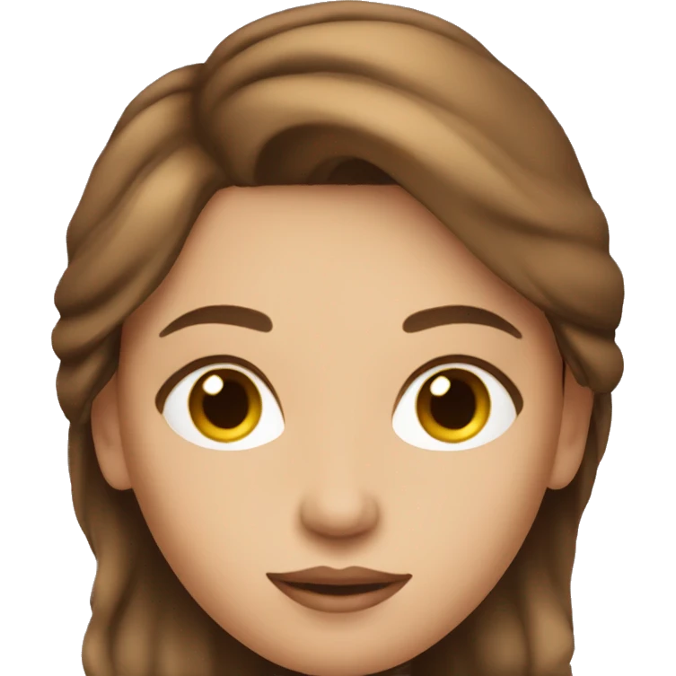 The model with brown hair emoji