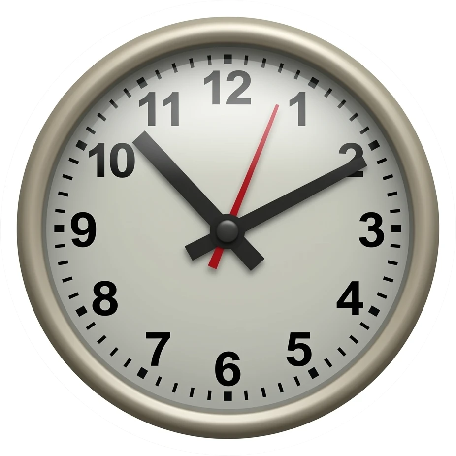 genera el sticker de un reloj mas bonito emoji