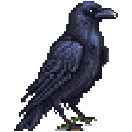 black raven emoji