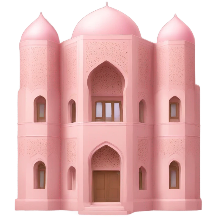 Iranian architecture pastel pink emoji
