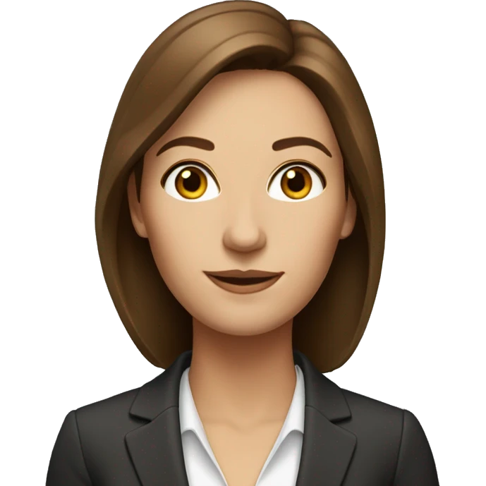 CEO of company who is a woman with brown hair emoji