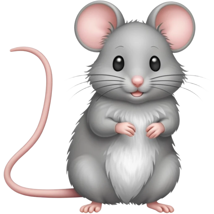 mouse with extra long tail emoji
