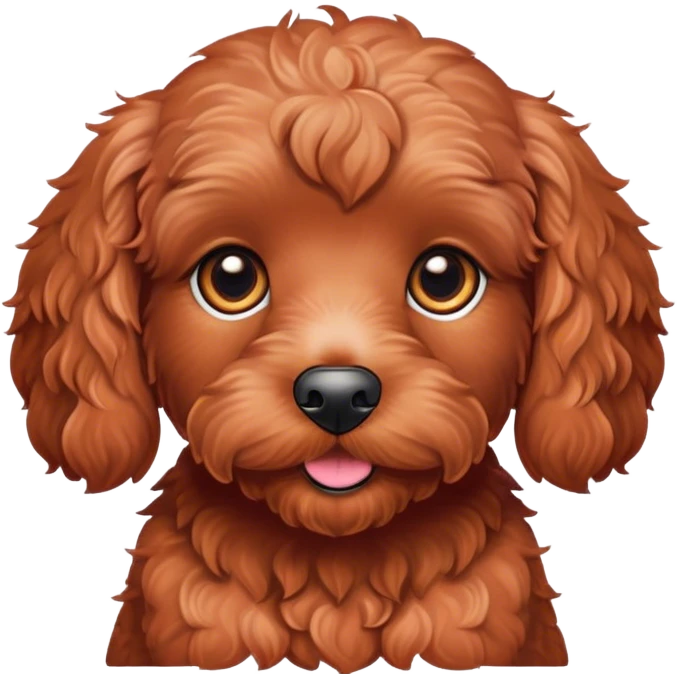 Red cockapoo  emoji