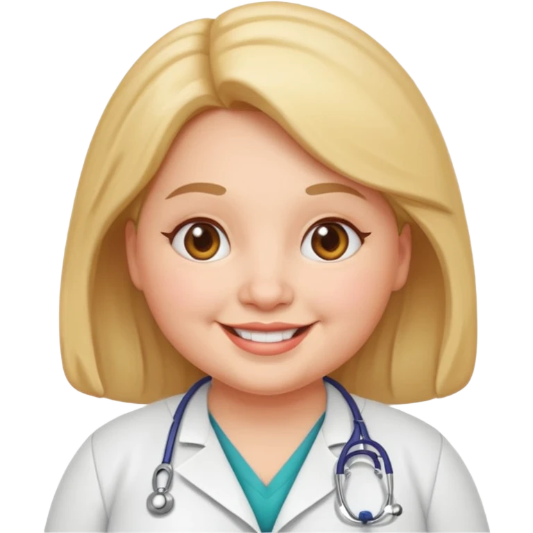 Chubby doctor woman  emoji