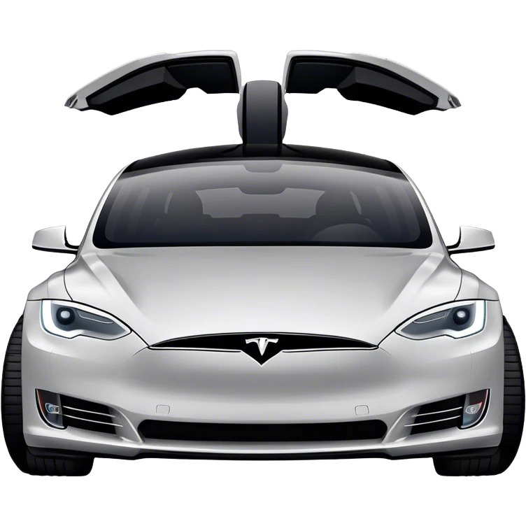Tesla Model S - Tesla (Model Year: 2022) (Iconic colour: Silver) emoji