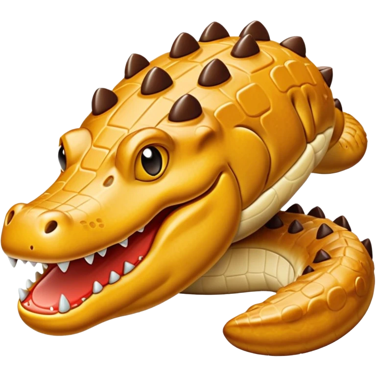 Biscotto in prospettiva di lato emoji