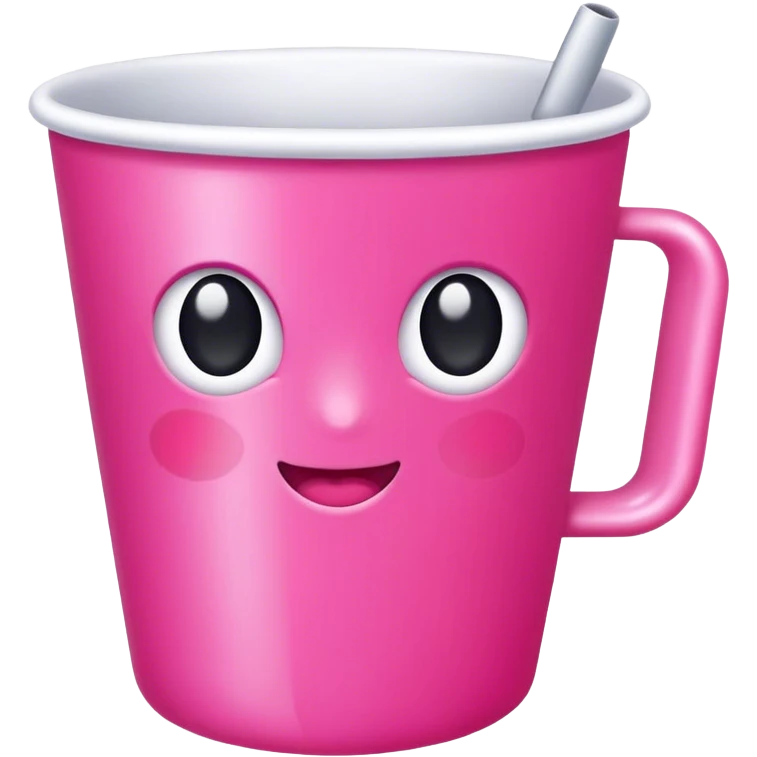 Taza rosada  emoji