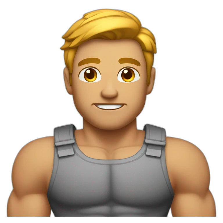 homme musclé emoji