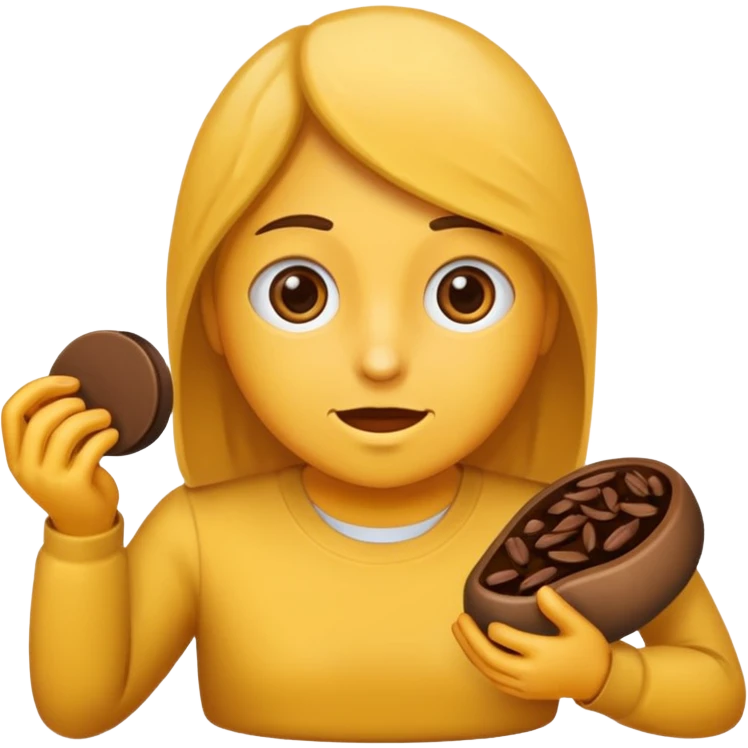 Une personne entraîne de faire caca emoji