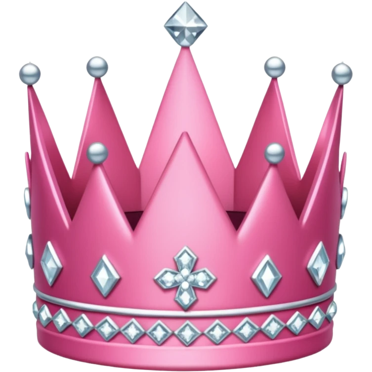 Pink crown with diamonds  emoji
