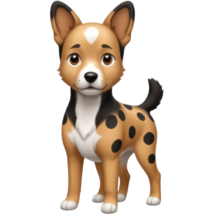 dog with black and white spots emoji