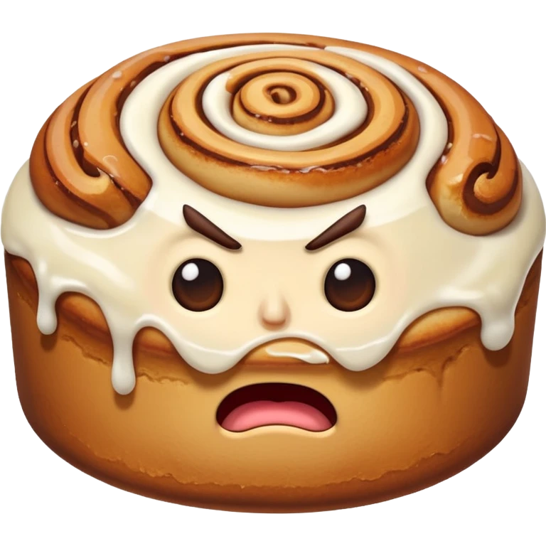 angry cinnamon roll emoji