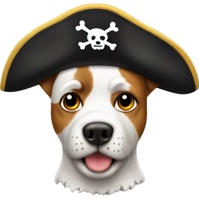 dog with pirate hat  emoji