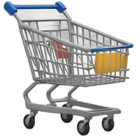 Shopping trolley emoji