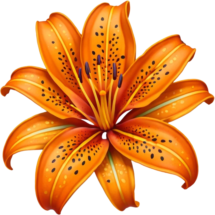 tiger lily emoji